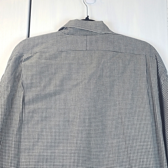 Polo Ralph Lauren/Blue Label Mens Black white checked Longsleeve SHIRT Sz.XL - Picture 6 of 7